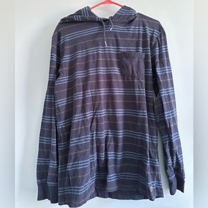 Quicksilver hooded flannel pullover